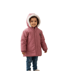 Arzao pink winter jacket for kids – stylish and warm girls’ coat