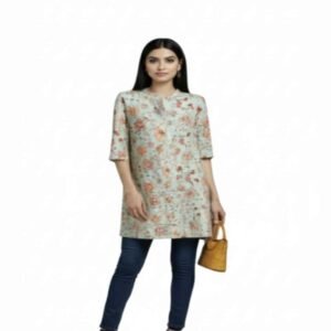 Buy Floral Printed A-Line Kurti for Women | Stylish & Comfortable Casual Wear | Arzao Fashion