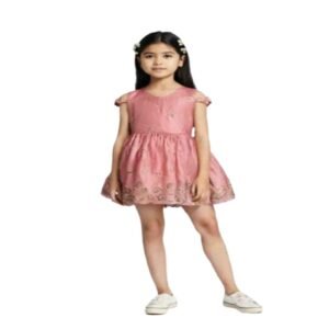 Buy Pink Party Dress for Girls | Stylish Kids Wear | Arzao Fashion
