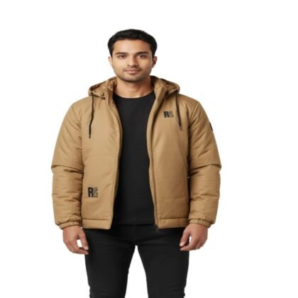 Men’s Winter Jacket – Warm Stylish Brown Coat for Cold Weather | Arzao