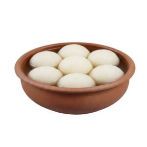 Fresh White Rasgulla Served in a Clay Pot – Traditional Bengali Sweet Dessert